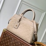 Louis Vuitton City Avenue PM Tote Bag M25577 Black and M15231 Beige Replica