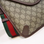 Gucci 598604 Beige Brown Leather Handbag