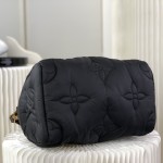 Louis Vuitton Speedy Bandoulière 25 Silver Econyl embroidered tote bag