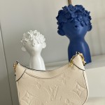 Louis Vuitton M46091 Bagatelle Bag Off-White Embossed Monogram Empreinte