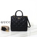 Gucci Embroidered Leather Shoulder Bag 728309 Original Leather