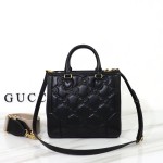 Gucci Embroidered Leather Shoulder Bag 728309 Original Leather