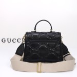 Gucci Embroidered Leather Handbag 736877 Original Leather