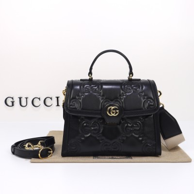 Gucci - Embroidered Leather Handbag 736877 Premium Original Quality