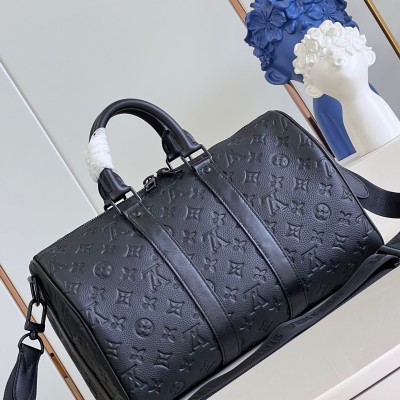 Louis Vuitton - Keepall 35 M22765 Monogram Shadow Leather Travel Bag