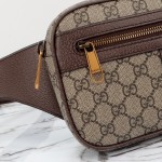 Gucci 574796 Beige Brown Leather Shoulder Bag Replica