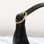 Gucci 637091 Black and White Leather Handbag