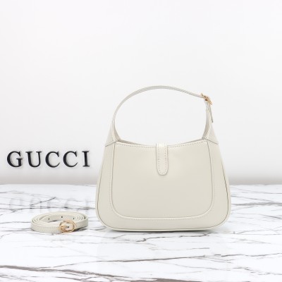 Gucci - 637091 Black and White Leather Handbag 