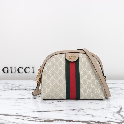 Gucci - 499621 Cream Oat Original Leather Shoulder Bag Top Replica with Dust Bag