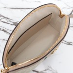 Gucci 499621 Cream Oat Leather Shoulder Bag Replica