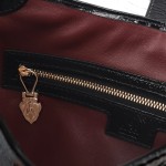 Gucci 782849 Patent Leather Shoulder Bag – Black, Burgundy, Light Green