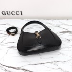 Gucci 782849 Patent Leather Shoulder Bag – Black, Burgundy, Light Green