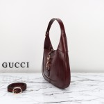 Gucci 782849 Patent Leather Shoulder Bag – Black, Burgundy, Light Green