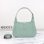 Gucci 782849 Patent Leather Shoulder Bag – Black, Burgundy, Light Green
