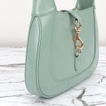 Gucci 782849 Patent Leather Shoulder Bag – Black, Burgundy, Light Green