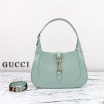Gucci 782849 Patent Leather Shoulder Bag – Black, Burgundy, Light Green