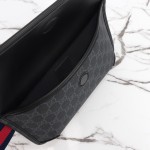 Gucci 598113 Gray Rubber Crossbody Bag Replica