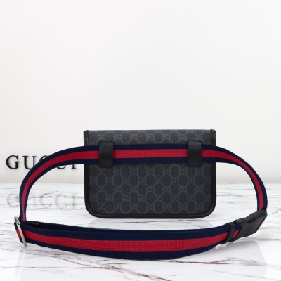 Gucci - 598113 Gray Rubber Crossbody Bag Premium Replica