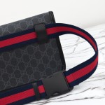 Gucci 598113 Gray Rubber Crossbody Bag Replica