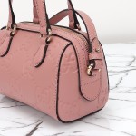 Gucci 790130 Pink and Apricot Leather Handbag