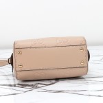 Gucci 790130 Pink and Apricot Leather Handbag