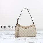 Gucci GG Canvas Shoulder Bag 735145 Beige Brown