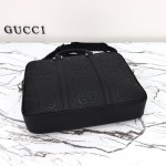 Gucci 792264 Black Embossed Large G Leather Tote Bag