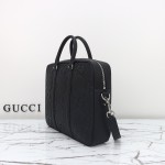 Gucci 792264 Black Embossed Large G Leather Tote Bag