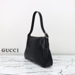 Gucci GG Black Canvas Leather Tote Bag 815217