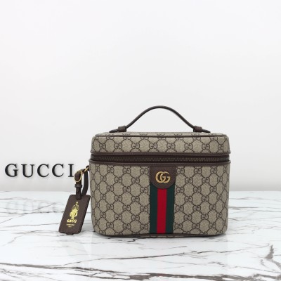 Gucci - 811489 Light Brown Leather Handbag 