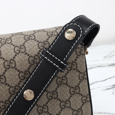 Gucci - 815178 Brown & Black Top Handle Bag Luxury Designer Replica
