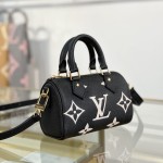 Louis Vuitton Nano Speedy M81456 Black Mini Handbag