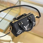Louis Vuitton Nano Speedy M81456 Black Mini Handbag