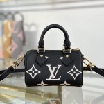 Louis Vuitton Nano Speedy M81456 Black Mini Handbag
