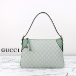 Gucci 815218 Pink Rubber Shoulder Bag / Gucci 815216 Green Rubber Handbag