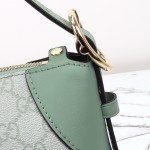 Gucci 815218 Pink Rubber Shoulder Bag / Gucci 815216 Green Rubber Handbag