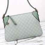 Gucci 815218 Pink Rubber Shoulder Bag / Gucci 815216 Green Rubber Handbag