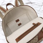 Gucci 821159 Apricot Brown Leather Backpack