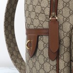 Gucci 821159 Apricot Brown Leather Backpack