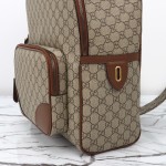 Gucci 821159 Apricot Brown Leather Backpack