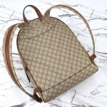Gucci 821159 Apricot Brown Leather Backpack
