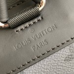 Louis Vuitton Christopher Medium Backpack in Monogram Eclipse and Monogram Eclipse Reverse with Multiple Pockets