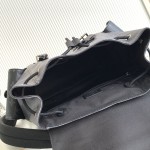 Louis Vuitton Christopher Medium Backpack in Monogram Eclipse and Monogram Eclipse Reverse with Multiple Pockets