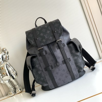 Louis Vuitton - Christopher Medium Backpack in Monogram Taurillon Leather