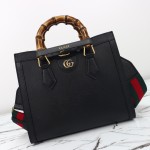 Gucci 702721 Black Leather Bag with Dust Bag