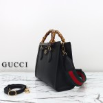 Gucci 702721 Black Leather Bag with Dust Bag