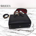 Gucci 702721 Black Leather Bag with Dust Bag