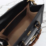Gucci 702721 Black Leather Bag with Dust Bag