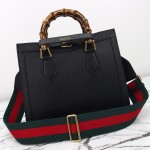 Gucci 702721 Black Leather Bag with Dust Bag