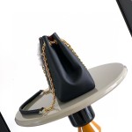 Louis Vuitton Anytime Small Monogram Empreinte Leather Handbag M14414 Black / M14658 Milkshake Pink